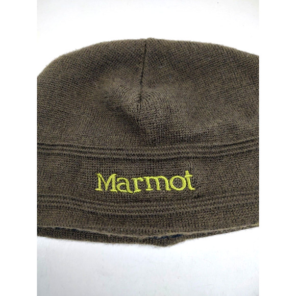 Marmot Beanie Youth Small Cap‎ Hat Wool Blend Army Green - Picture 1 of 6